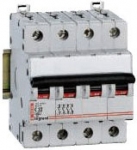 Автоматический выключатель DX 4p 10A 4М (тип C) 6кА