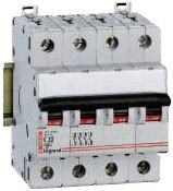 Автоматический выключатель 4p 10A 4М (тип B)