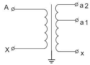 Принципиальная электрическая схема трансформаторов напряжения НОЛ.12-6.ОМ3 и НОЛ.12-10.ОМ3