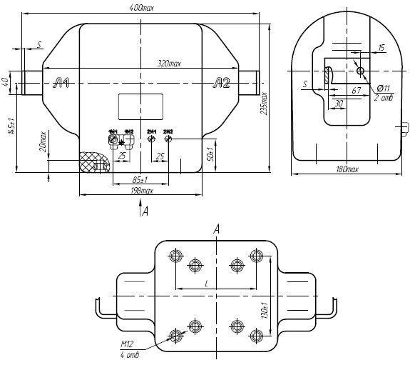 Общий вид трансформатора ТПЛ-10-М