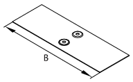 Соединительная накладка CGB для основания лотка, размеры